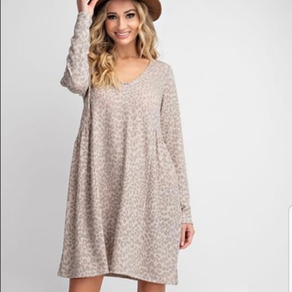 Casual Leopard Dress